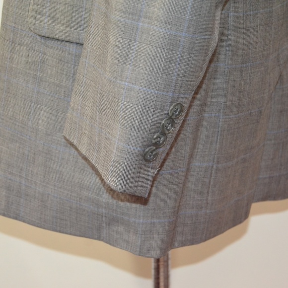 Innocenti 44R Sport Coat Blazer Suit Jacket Gray B - Picture 4 of 8